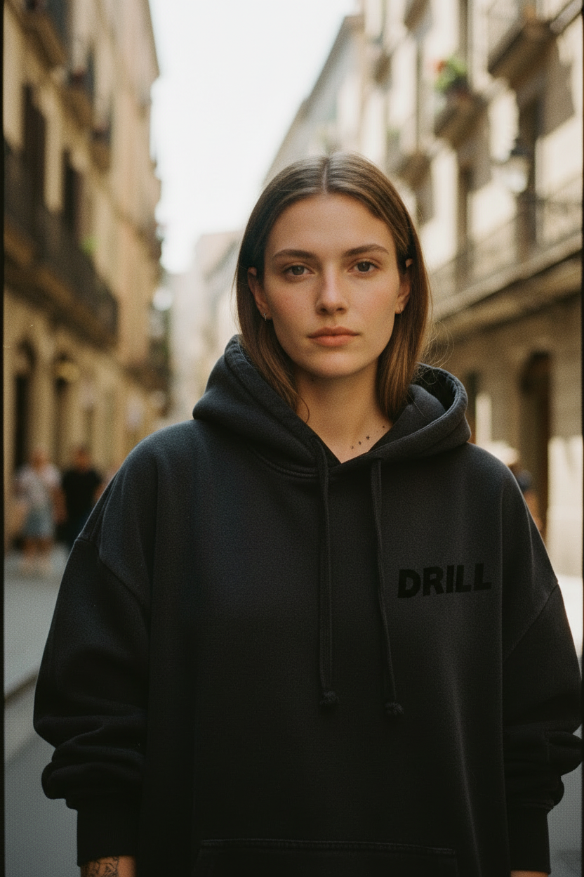 DRILL model close-up portrait film